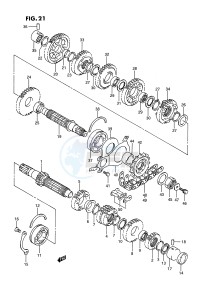 GSX-R750W (E2) drawing TRANSMISSION