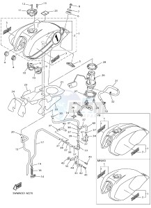 XJR1300 (5WMW) drawing FUEL TANK