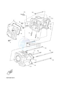 NS50F AEROX 4 (1GB3 1GB3 1GB3) drawing CYLINDER HEAD