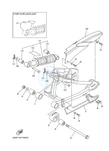 TT-R110E (B512 B513 B514 B514) drawing REAR ARM & SUSPENSION