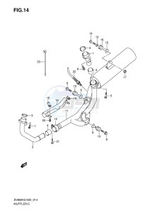 SV650S (E2) drawing MUFFLER