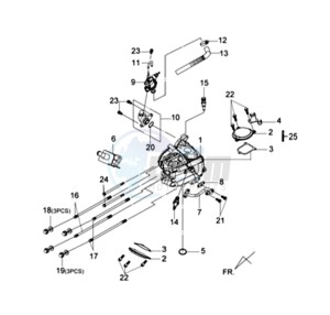 GTS 125I drawing CYLINDER HEAD CPL