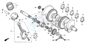 CBF1000T drawing CRANKSHAFT/PISTON