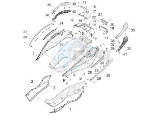 X10 350 4t 4v ie e3 drawing Side cover - Spoiler