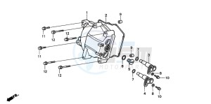 NSS250 drawing CYLINDER HEAD COVER