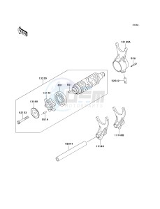 VN 1500 E [VULCAN 1500 CLASSIC] (E7) [VULCAN 1500 CLASSIC] drawing GEAR CHANGE DRUM_SHIFT FORK-- S- -