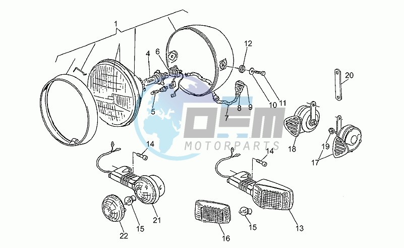 Headlight-horn