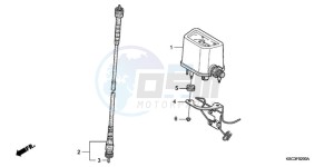 CRF250X9 Australia - (U) drawing METER