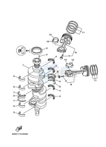 F350AETU drawing CRANKSHAFT--PISTON