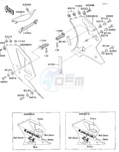 ZX 750 H [NINJA ZX-7] (H1) [NINJA ZX-7] drawing COWLING LOWERS