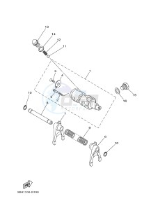 YXR700F YXR7FSPB RHINO 700 SPORTS EDITION (1RB9 1RBA 1RBB) drawing SHIFT CAM & FORK