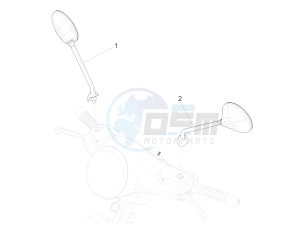 GTS 300 SUPER 4T 4V IE ABS E4 (EMEA) drawing Driving mirror/s