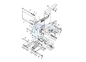 XV MIDNIGHT STAR 1900 drawing REAR ARM