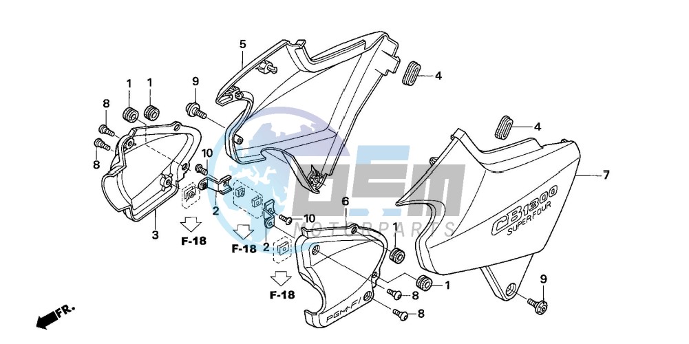 SIDE COVER (CB1300/A/S/SA )