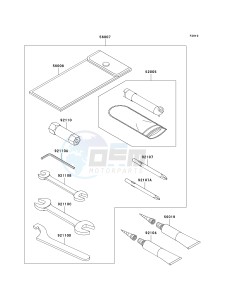 KVF 360 A [PRAIRIE 360 4X4] (A6F-A9F) A8F drawing OWNERS TOOLS