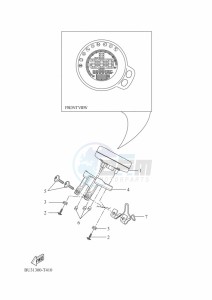 XSR700 MTM690-U (B9J3) drawing METER