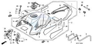 CB1000RA9 Australia - (U / ABS) drawing FUEL TANK