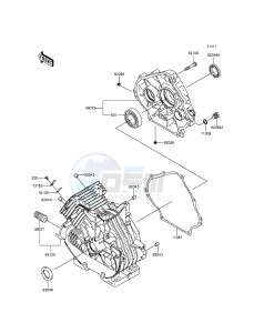 MULE 610 4x4 KAF400AGF EU drawing Crankcase