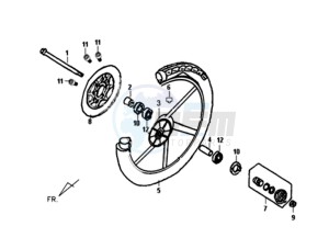 FIDDLE II 50 drawing FRONT WHEEL