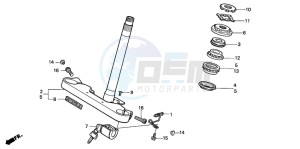 VT600CD drawing STEERING STEM