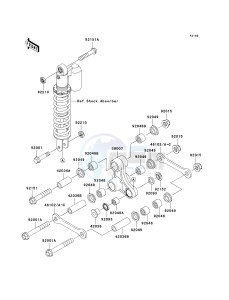 KX 65 A [KX65 MONSTER ENERGY] (A6F - A9FA) A8F drawing REAR SUSPENSION