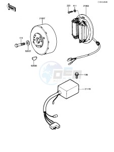 KX 250 B [KX250] (B1) [KX250] drawing IGNITION