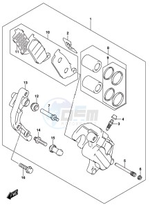 DL250 drawing FRONT CALIPER