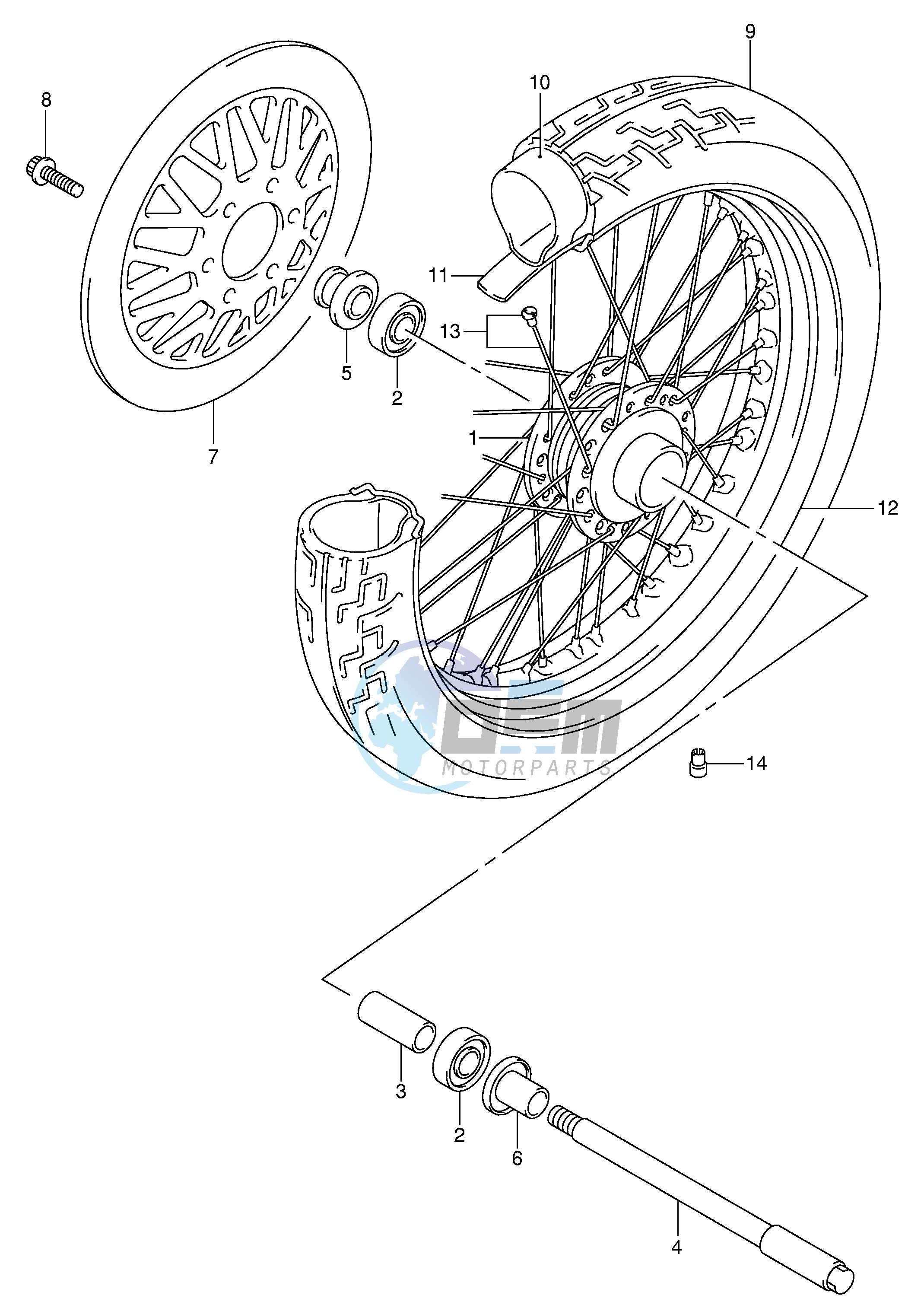 FRONT WHEEL (MODEL Y K1)