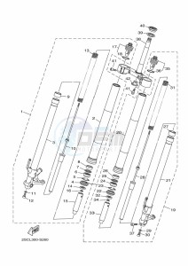 TRACER 900 MTT850 (B5C9) drawing FRONT FORK