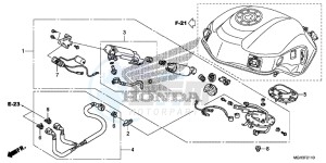 VFR1200XDD CrossTourer - VFR1200X Dual Clutch 2ED - (2ED) drawing FUEL PUMP