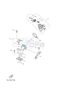 YP125RA EVOLIS 125 ABS (BL22 BL22) drawing INTAKE