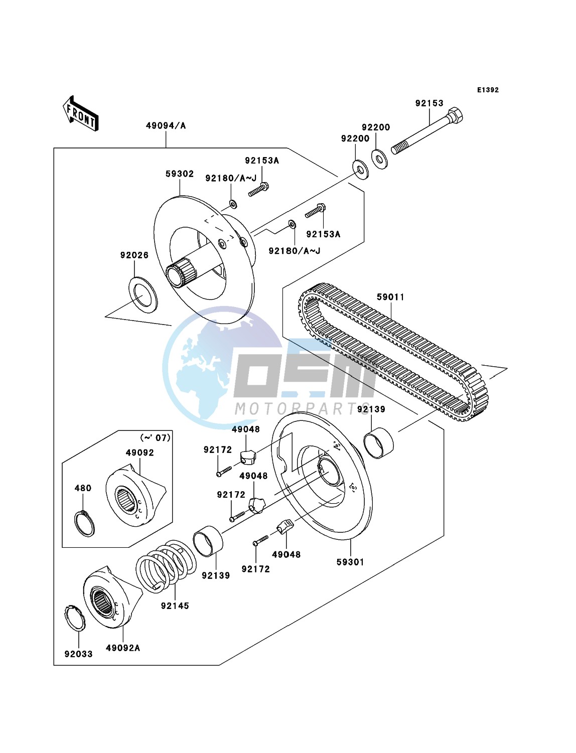 Driven Converter/Drive Belt