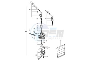 YQ AEROX R 50 drawing CARBURETOR