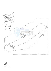 YZ250F (1SM5 1SM6 1SM7 1SM8) drawing SEAT