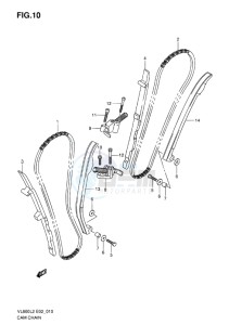 VL800C INTRUDER EU drawing CAM CHAIN