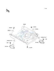 JT 900 E [900 STX] (E1-E2) [900 STX] drawing ENGINE MOUNT