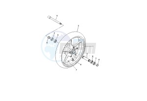 MT-03 660 drawing FRONT WHEEL