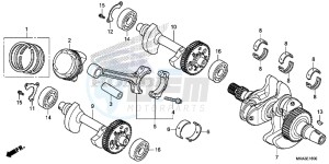 NC750XDG SH125AS UK - (E) drawing CRANKSHAFT/ PI STON