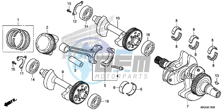 CRANKSHAFT/ PI STON