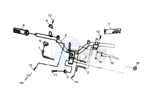 SYMPLY 150 drawing HANDLEBAR / BRAKE LEVERS CPL  L/R