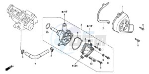 CBR600FR drawing WATER PUMP