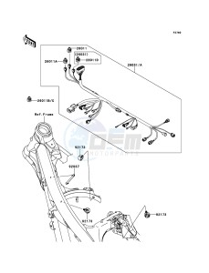 KX250F KX250ZDF EU drawing Chassis Electrical Equipment