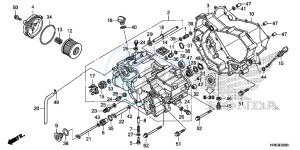 TRX500FA6F TRX500FA ED drawing FRONT CRANKCASE COVER