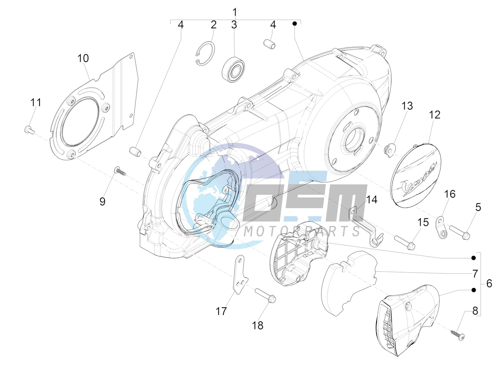 Crankcase cover - Crankcase cooling