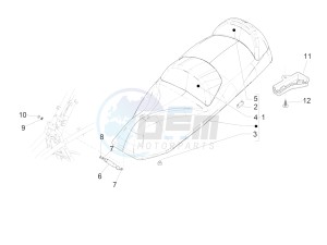 MP3 300 ie E4 LT BUSINESS - SPORT ABS (EMEA) drawing Saddle/seats