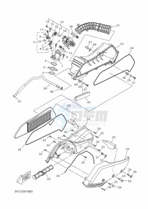 CZD300D-A XMAX 300 (BGS3) drawing REAR BRAKE CALIPER