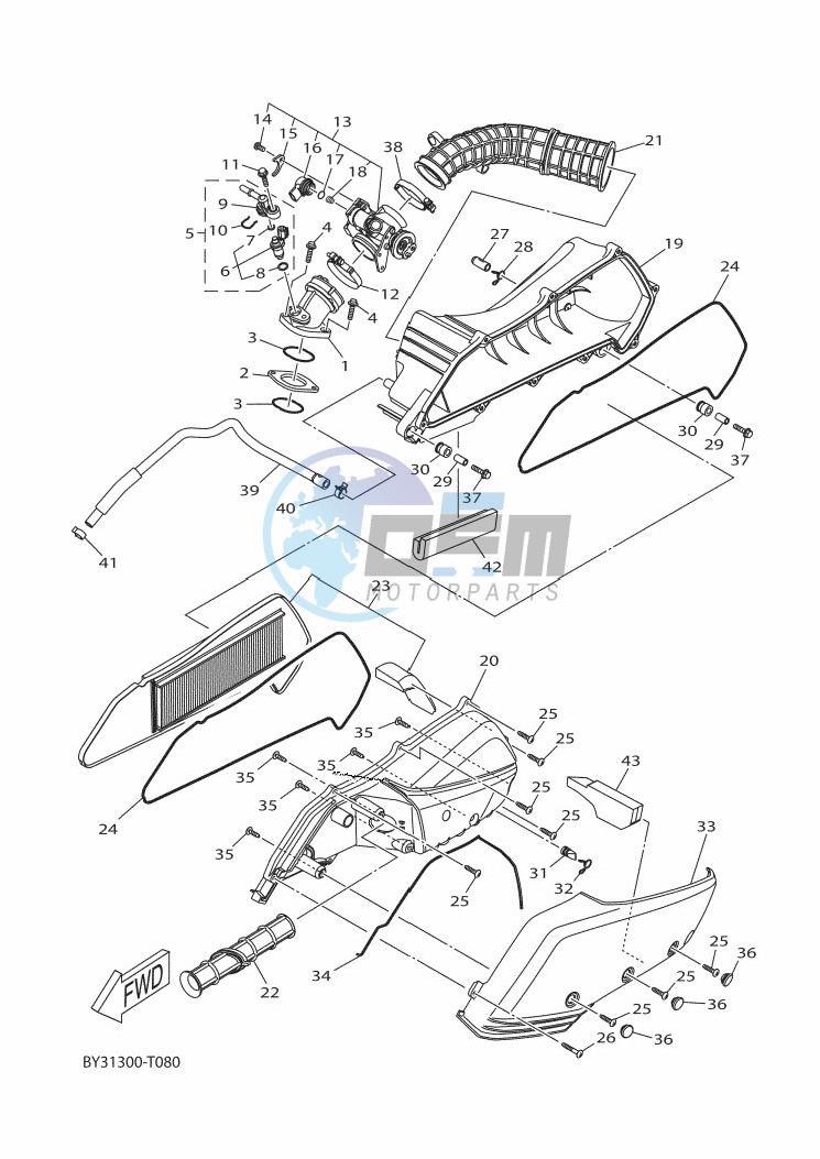 REAR BRAKE CALIPER