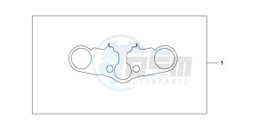 CBR600RAA Europe Direct - (ED / ABS) drawing TOP BRIDGE COVER