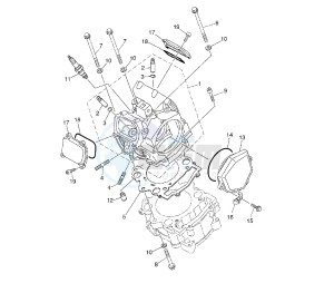 XT X 660 drawing CYLINDER HEAD