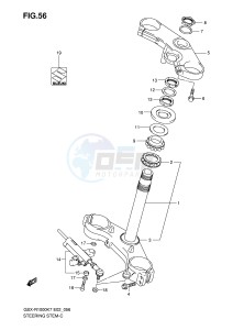 GSX-R1000 (E2) drawing STEERING STEM